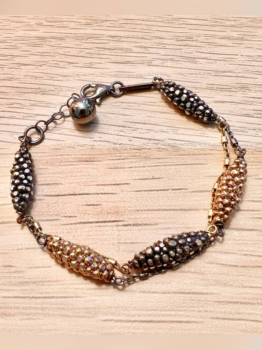 Roberto Coin TFS The Fifth Season Gold Sterling Silver Bracelet